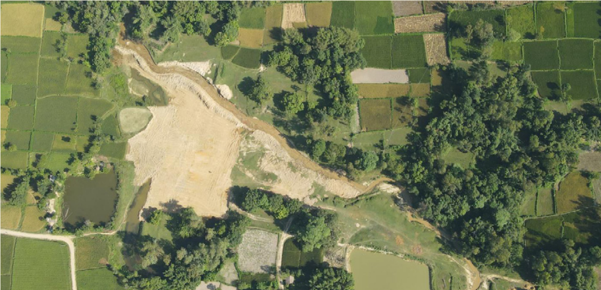 The River-Bed which was restored through Miyawaki Plantation Method and developed as Dhanusha Bird Park
