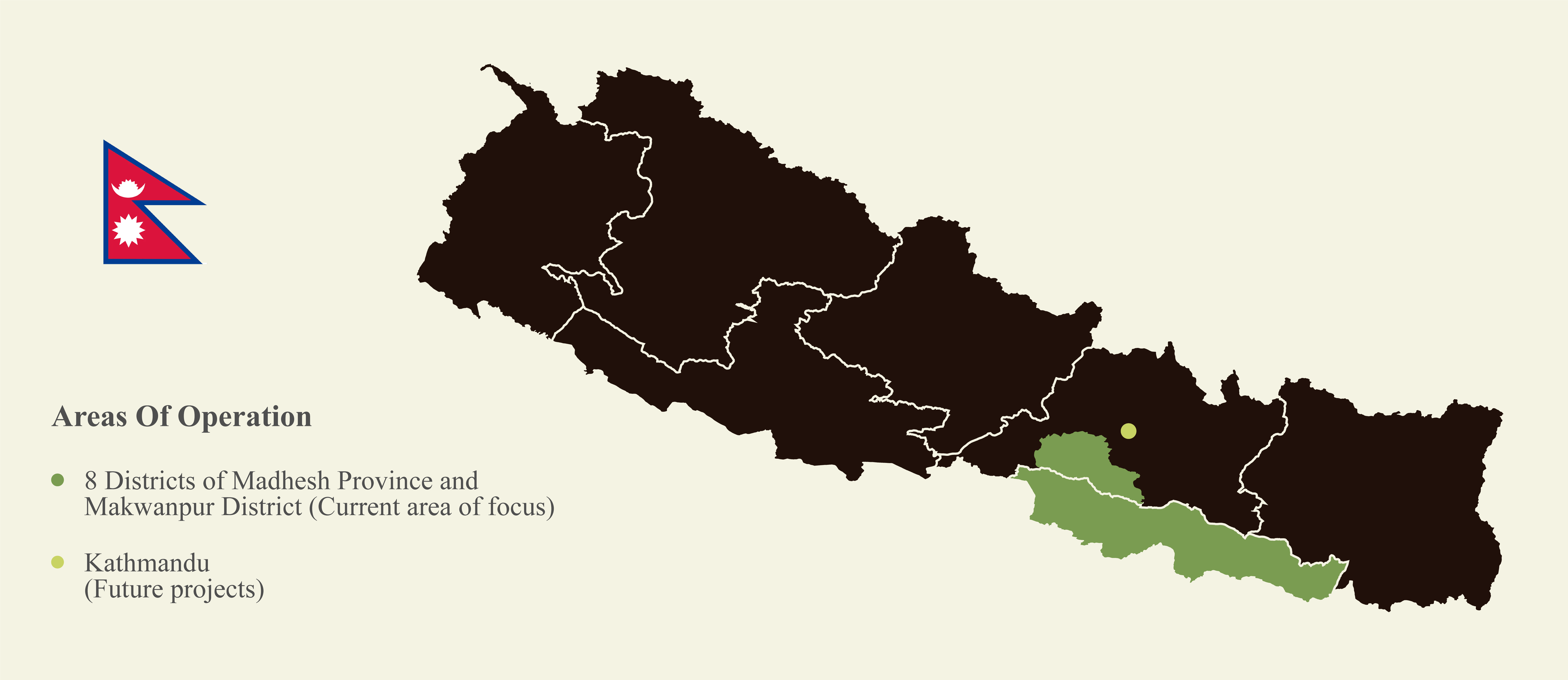 Map of Nepal and its provinces