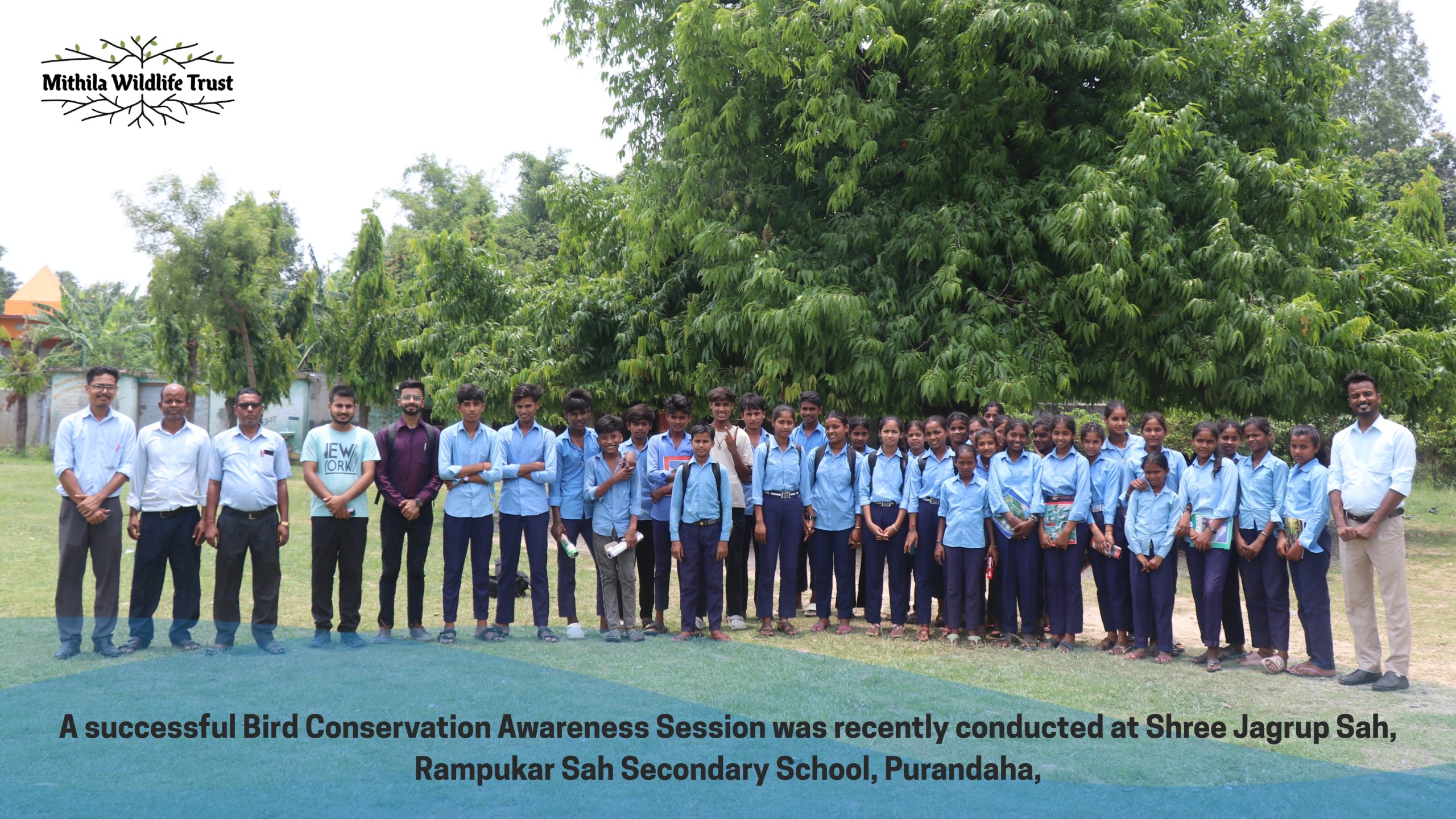 Spreading Wings of Awareness: Bird Conservation Session Held at Shree Jagrup Sah, Rampukar Sah Secondary School, Purandaha